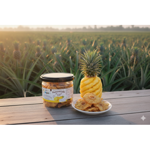 สับปะรดบ้านคา(อบแห้ง) กป 100ก สับปะรดบ้านคา(อบแห้ง) กป 100ก